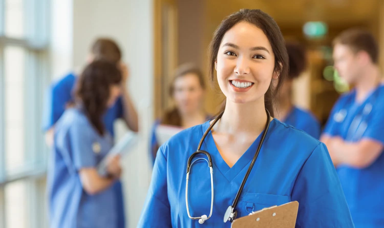 Healthcare professionals collaborating